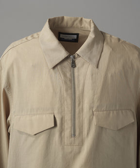 [26SS PRE-ORDER] Airy Striped Gabardine Prime-Over Short-sleeved Shirt