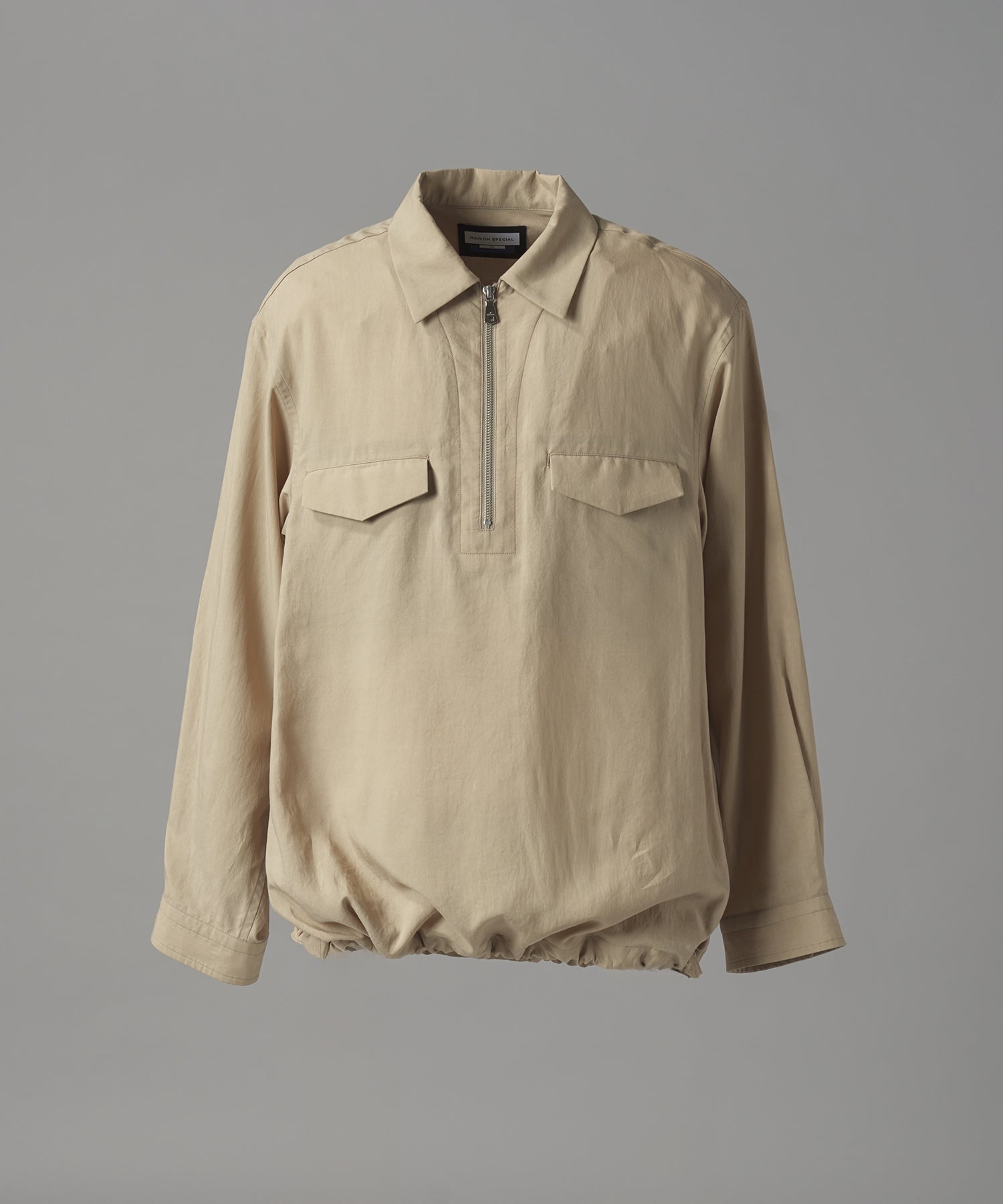[26SS PRE-ORDER] Airy Striped Gabardine Prime-Over Short-sleeved Shirt