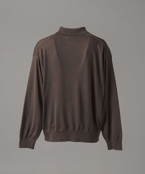 Airy Striped Gabardine Prime-Over Short-sleeved Shirt