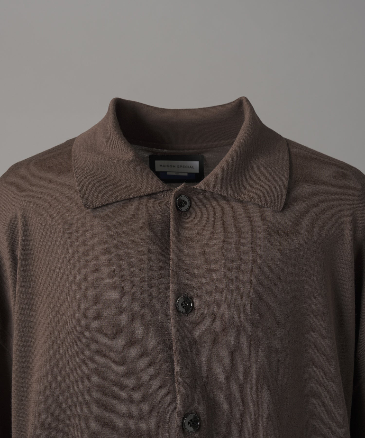 Airy Striped Gabardine Prime-Over Short-sleeved Shirt