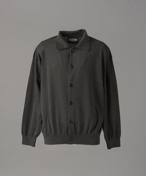 Airy Striped Gabardine Prime-Over Short-sleeved Shirt