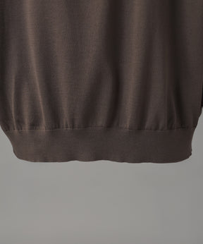 Airy Striped Gabardine Prime-Over Short-sleeved Shirt