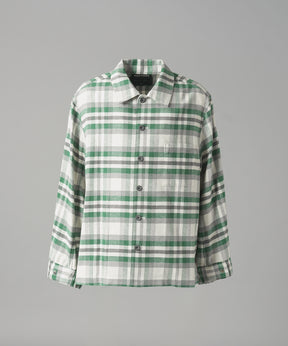 [26AW PRE-ORDER] [Italian dead stock fabric] Prime over regular collar shirt coat