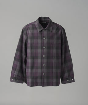 [26AW PRE-ORDER] [Italian dead stock fabric] Prime over regular collar shirt coat