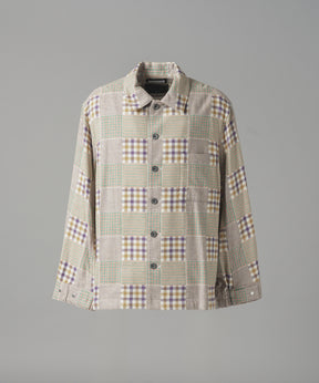 [26AW PRE-ORDER] [Italian dead stock fabric] Prime over regular collar shirt coat