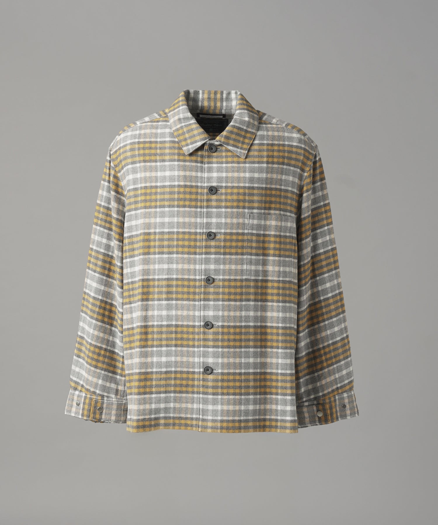 [26AW PRE-ORDER] [Italian dead stock fabric] Prime over regular collar shirt coat