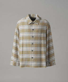 [26AW PRE-ORDER] [Italian dead stock fabric] Prime over regular collar shirt coat