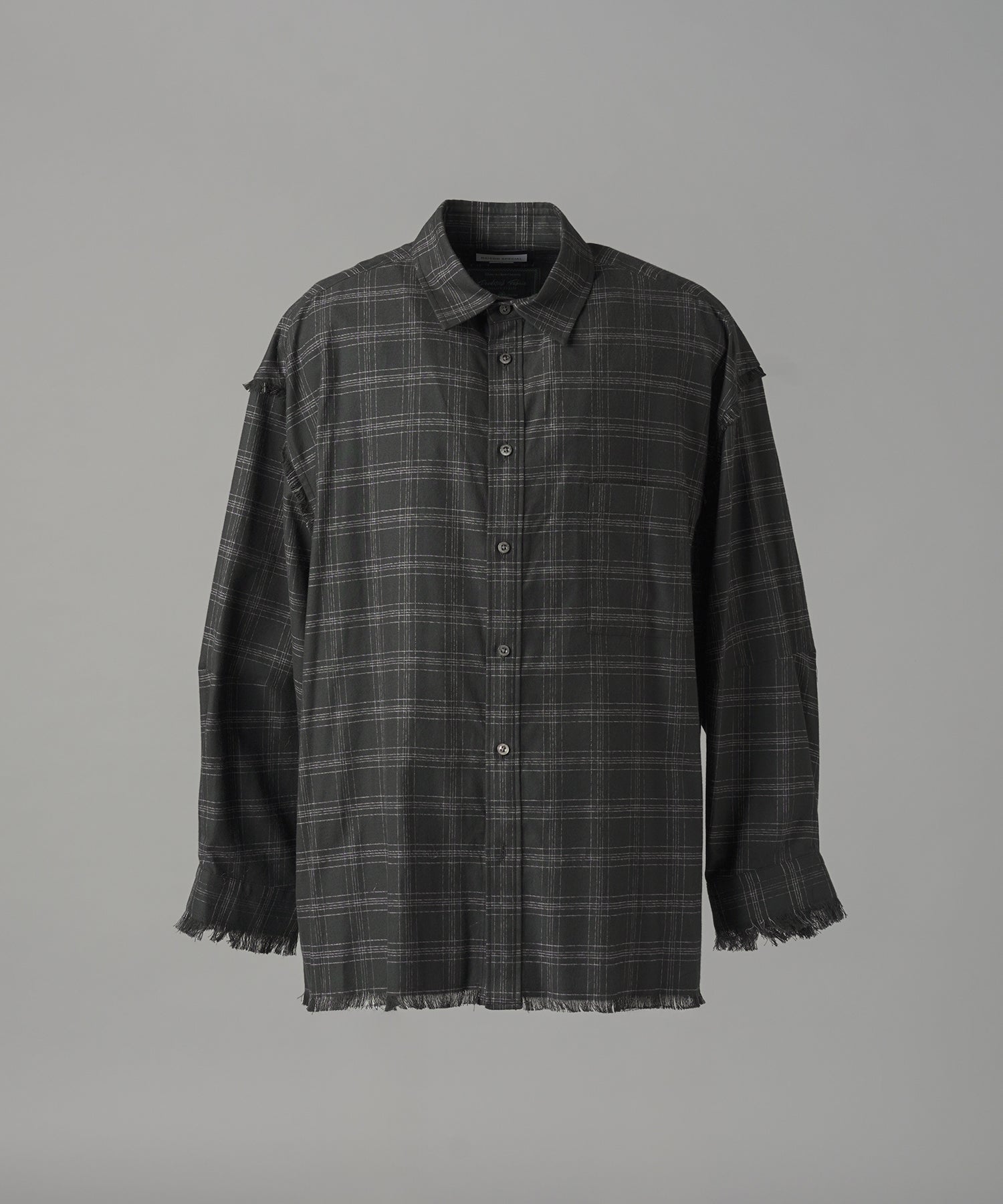 [Italian Dead Stock Fabric] Prime-Over Regular Collar Long Sleeve Shirt