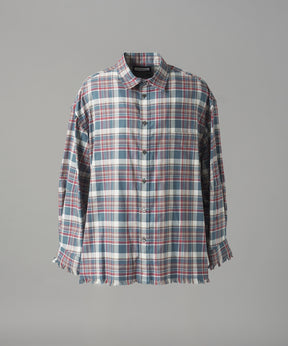 [Italian Dead Stock Fabric] Prime-Over Regular Collar Long Sleeve Shirt