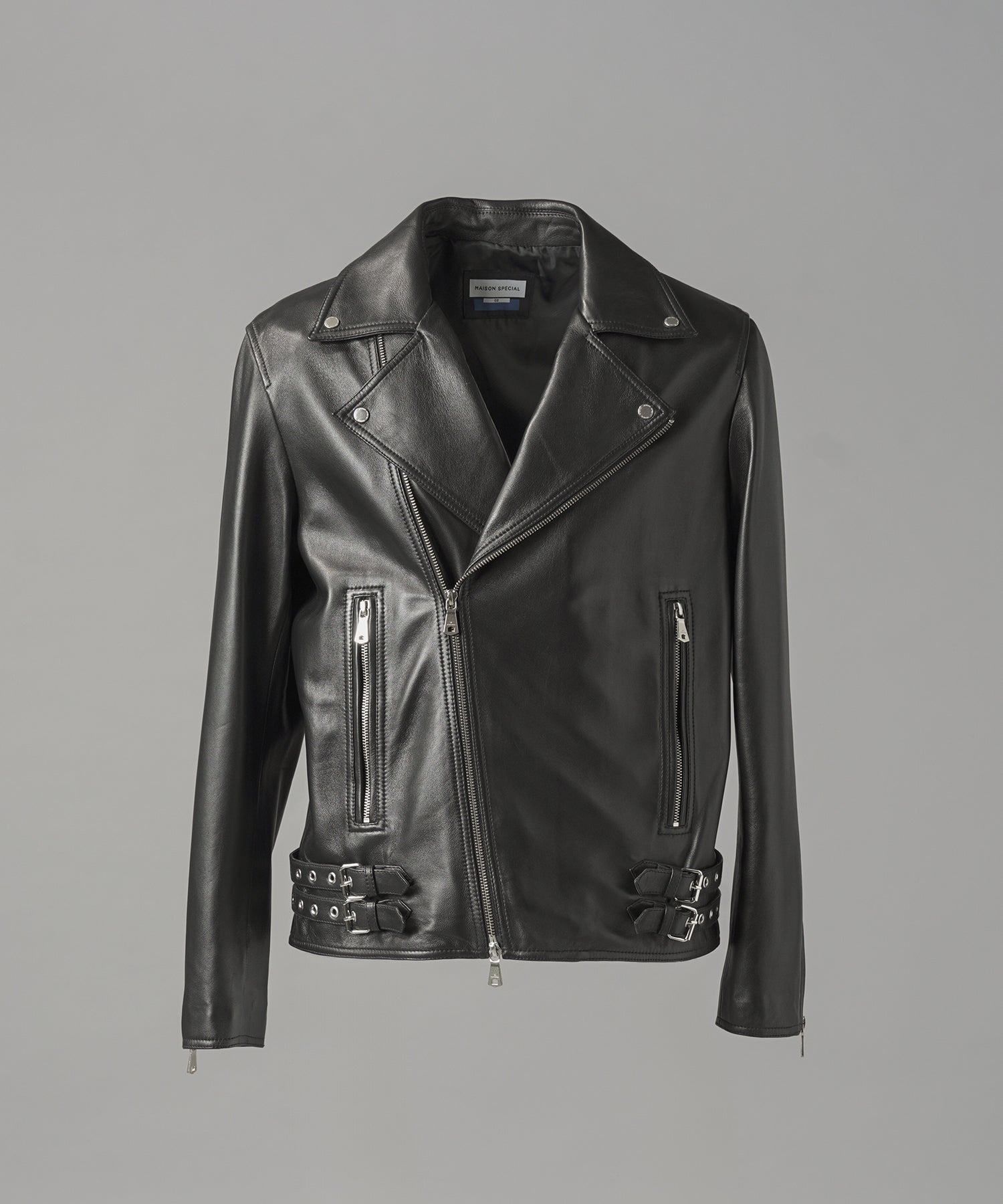 【26AW PRE-ORDER】Dress-Fit Sheep Leather Double Rider Jacket