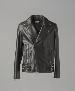 【26AW PRE-ORDER】Dress-Fit Sheep Leather Double Rider Jacket