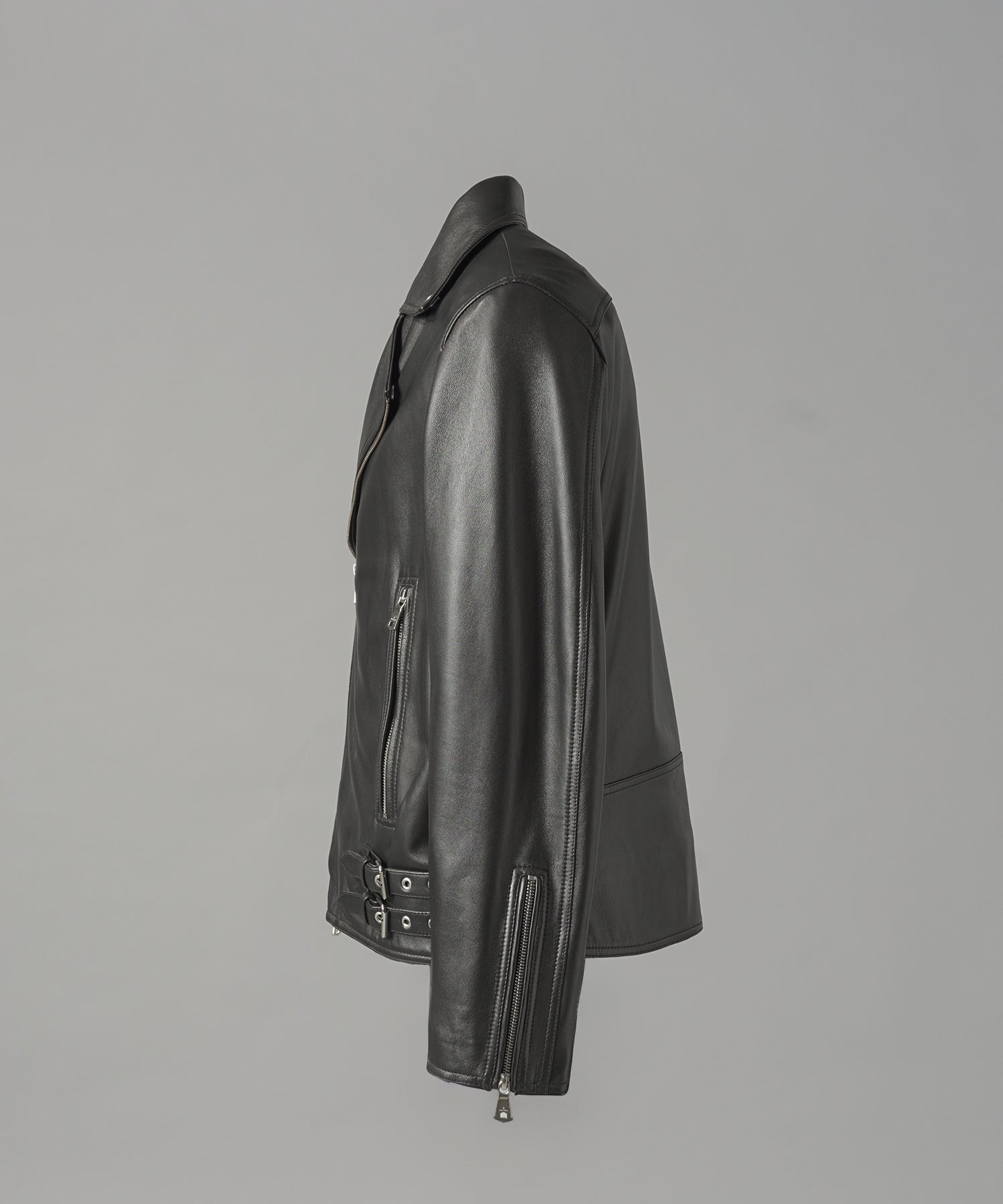 【26AW PRE-ORDER】Dress-Fit Sheep Leather Double Rider Jacket