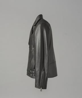 【26AW PRE-ORDER】Dress-Fit Sheep Leather Double Rider Jacket
