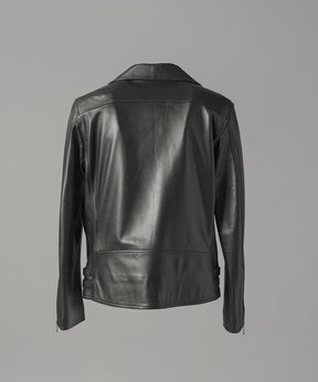 【26AW PRE-ORDER】Dress-Fit Sheep Leather Double Rider Jacket