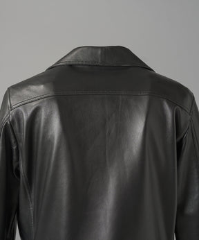 【26AW PRE-ORDER】Dress-Fit Sheep Leather Double Rider Jacket