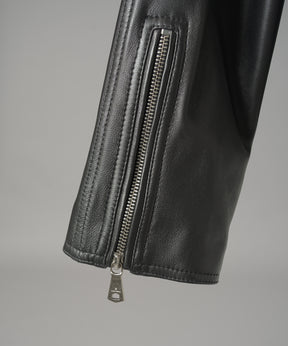 【26AW PRE-ORDER】Dress-Fit Sheep Leather Double Rider Jacket