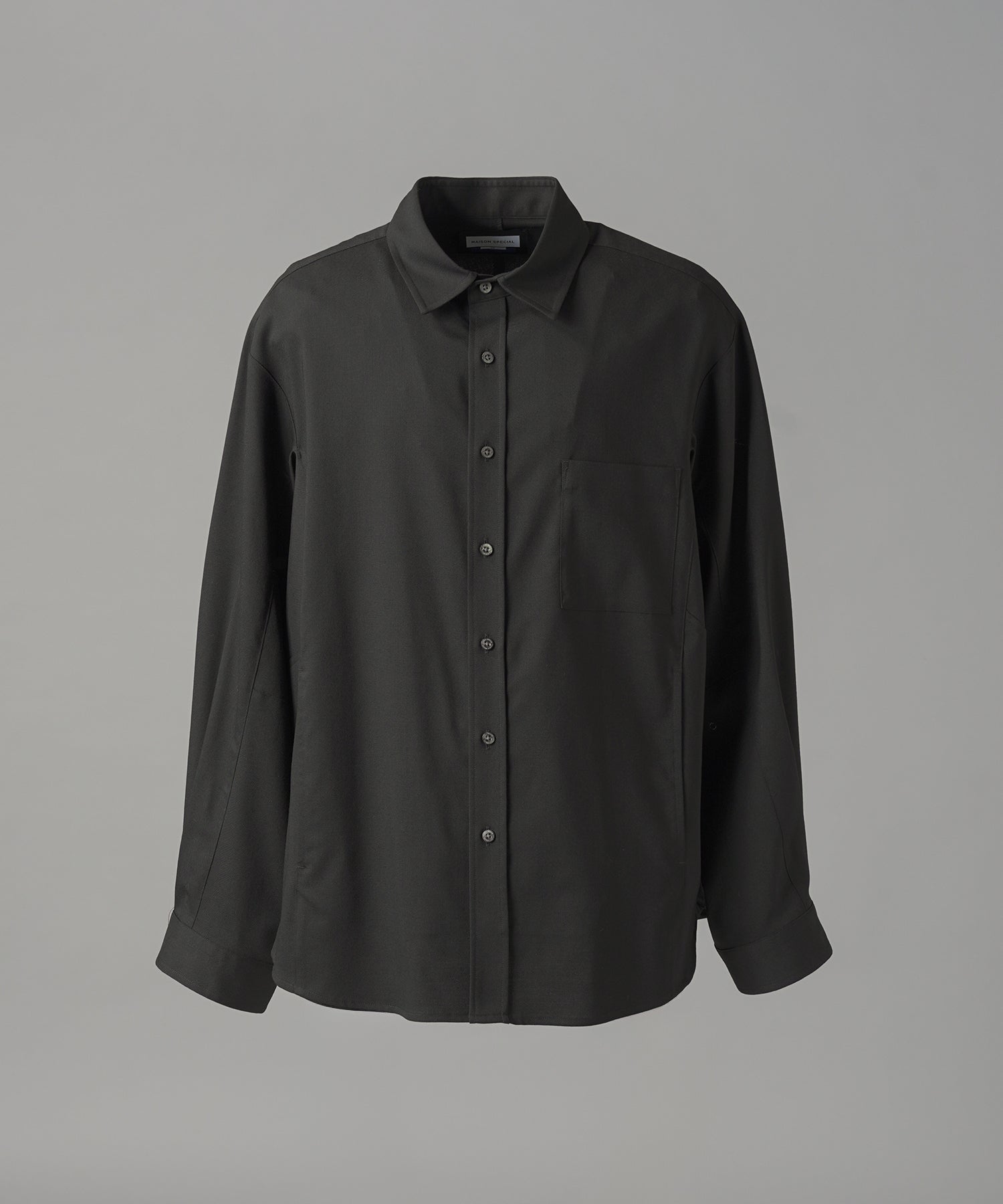 【26AW PRE-ORDER】Raglan Yoke Switching Prime-Over Long Sleeve Shirt