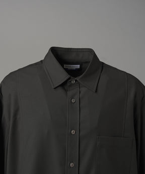 【26AW PRE-ORDER】TW Drapery Gabardine Prime-Over Ovoid Sleeve Shirt