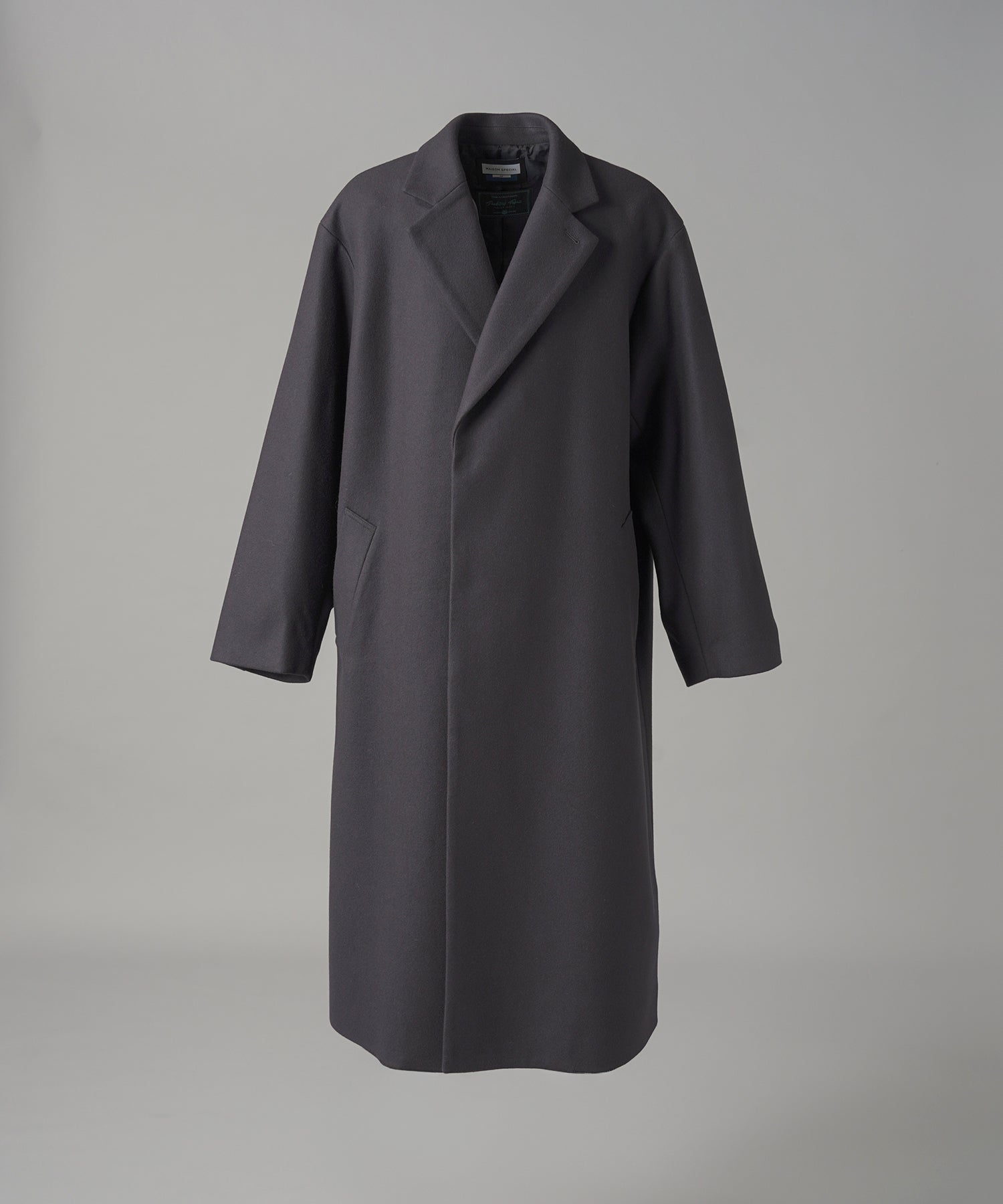 [26AW PRE-ORDER] [Italian dead stock fabric] Prime over regular collar shirt coat