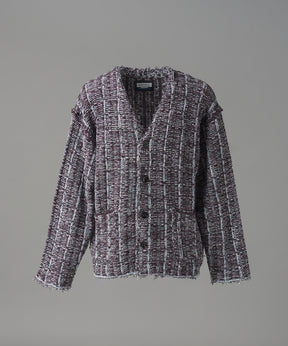 【26AW PRE-ORDER】ツイードニットプライムオーバーカーディガン