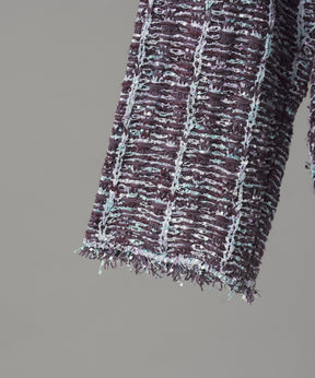【26AW PRE-ORDER】ツイードニットプライムオーバーカーディガン