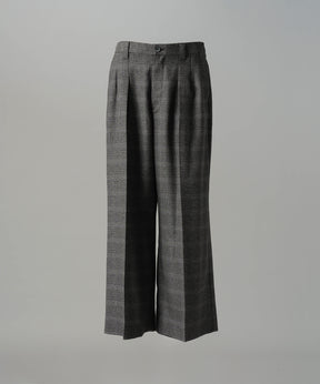 [26AW PRE-ORDER] Butcher fabric prime wide one tuck slacks