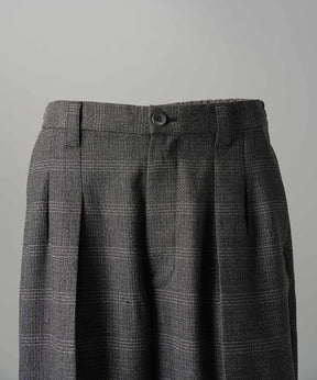 [26AW PRE-ORDER] Butcher fabric prime wide one tuck slacks