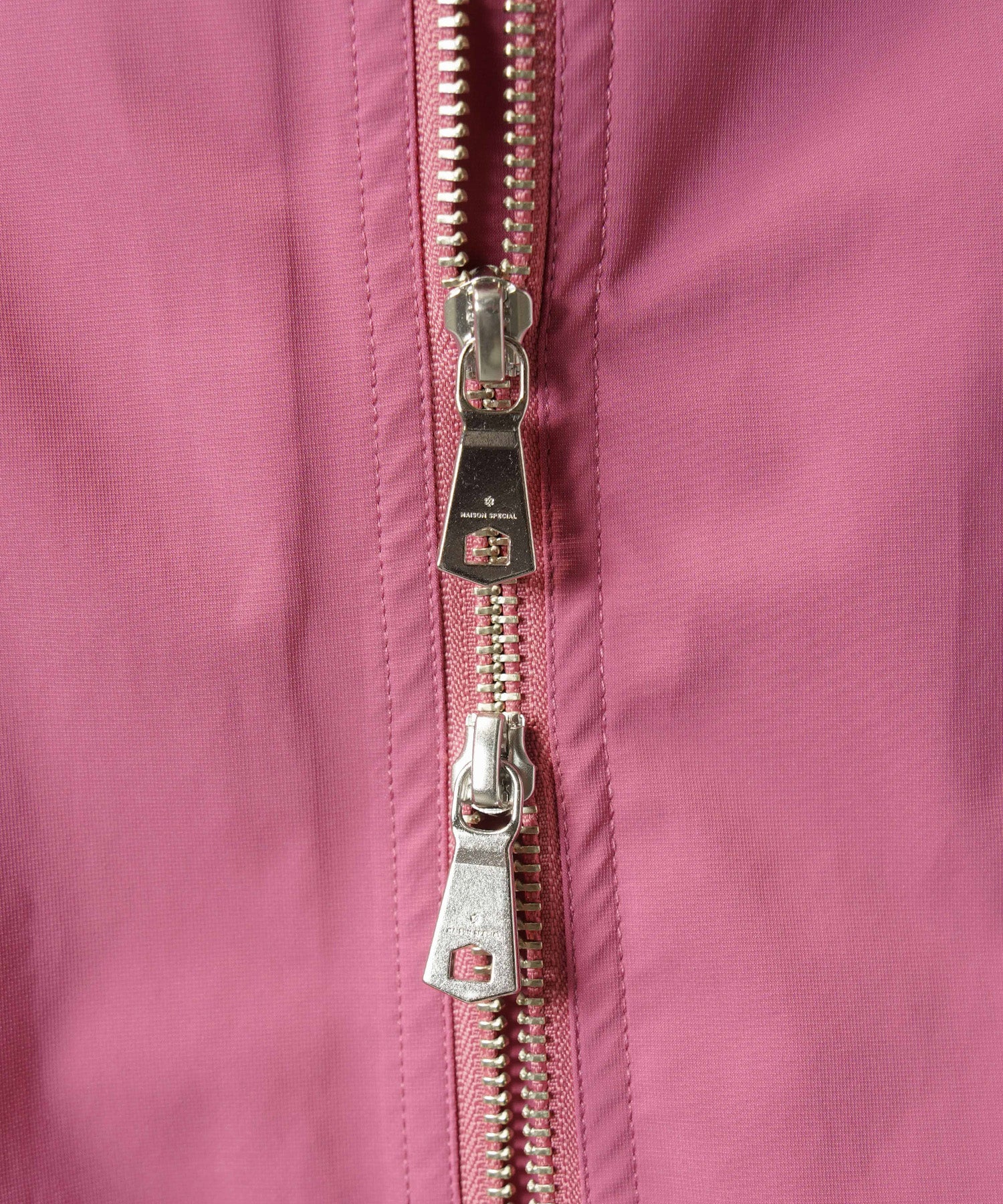[26AW PRE-ORDER] Three-Layer Asymmetrical Front Zip Prime-Over Stand Collar Blouson