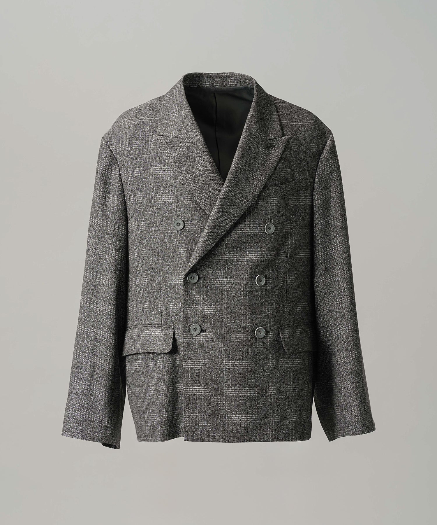 【26AW PRE-ORDER】ツイーディーシャドウチェックプライムオーバーダブルブレストジャケット