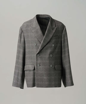 【26AW PRE-ORDER】ツイーディーシャドウチェックプライムオーバーダブルブレストジャケット