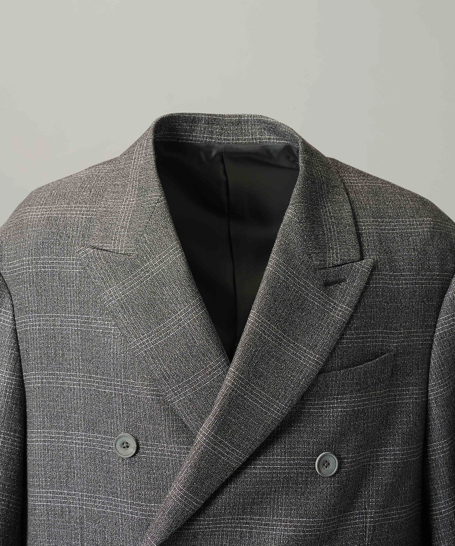 【26AW PRE-ORDER】ツイーディーシャドウチェックプライムオーバーダブルブレストジャケット
