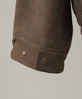 Dress-Fit Sheep Leather Double Rider Jacket
