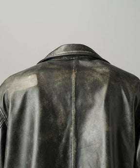 【26AW PRE-ORDER】Sheep Leather Prime-Over Double Rider Jacket
