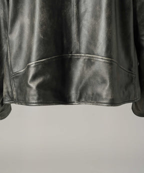 【26AW PRE-ORDER】Sheep Leather Prime-Over Double Rider Jacket