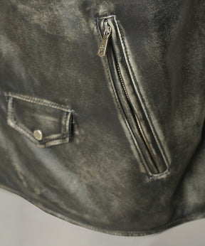 【26AW PRE-ORDER】Sheep Leather Prime-Over Double Rider Jacket