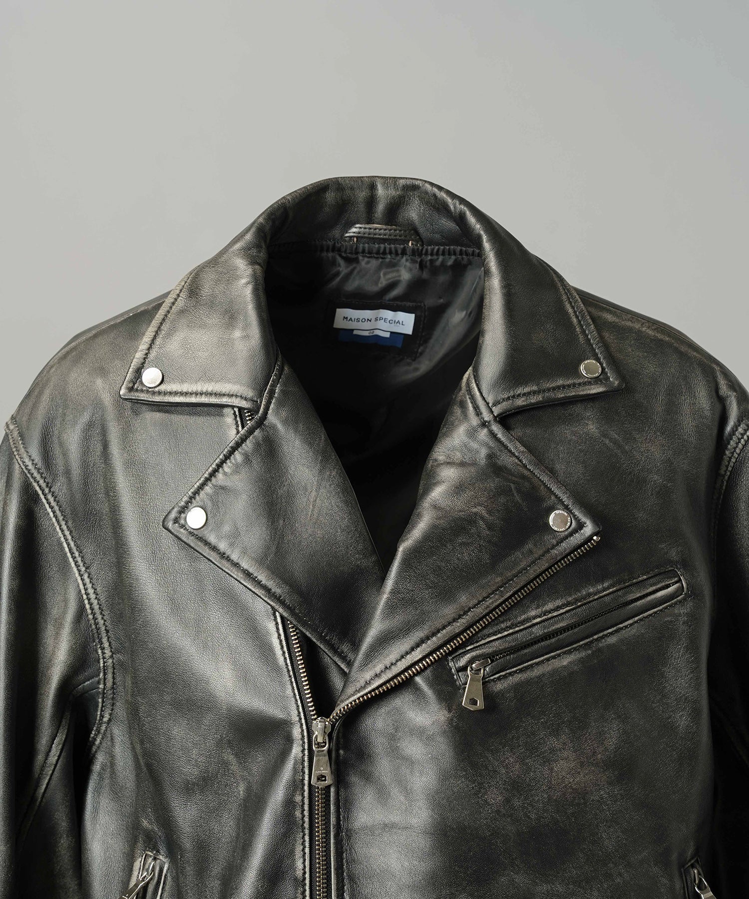 【26AW PRE-ORDER】Sheep Leather Prime-Over Double Rider Jacket