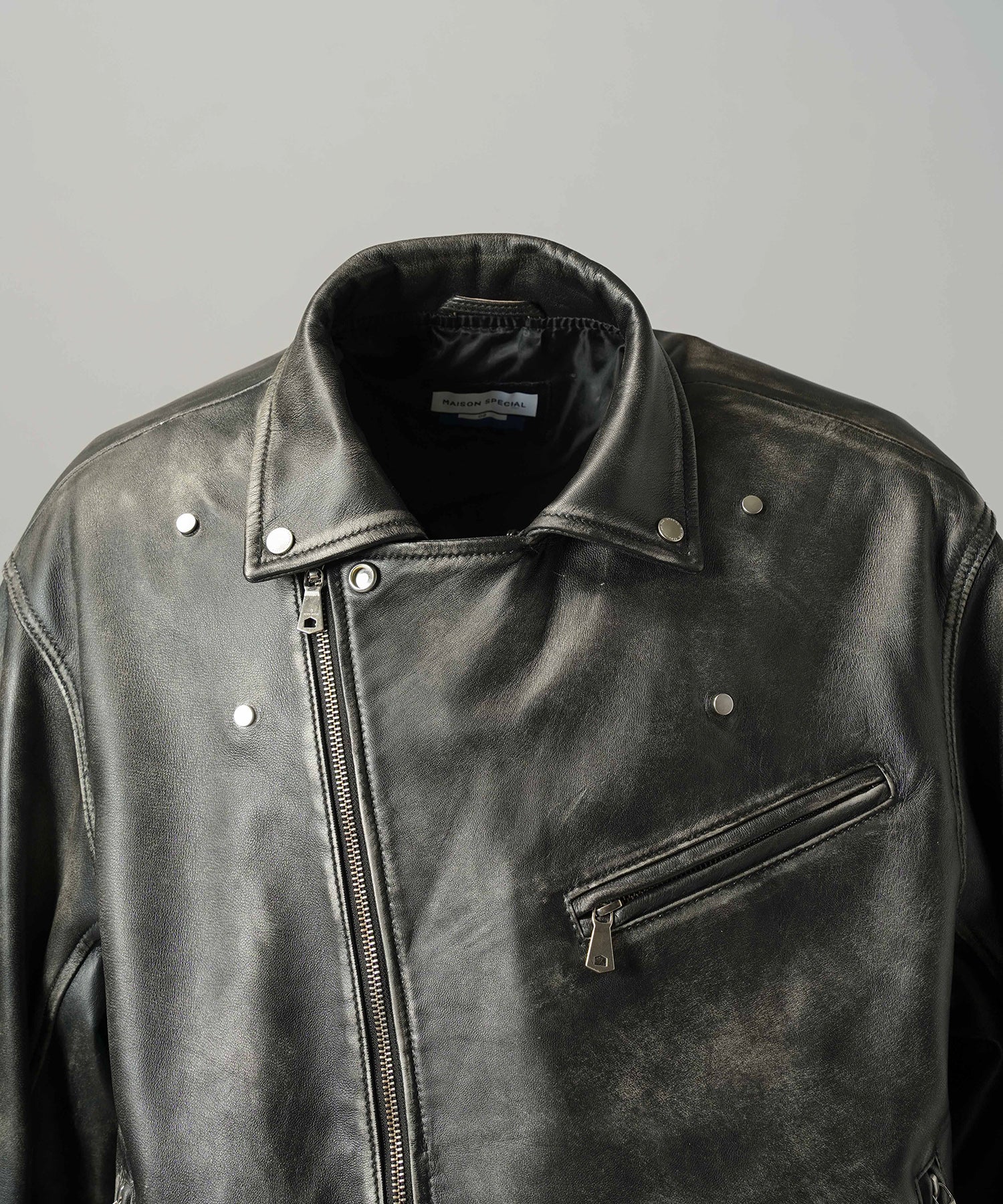 【26AW PRE-ORDER】Sheep Leather Prime-Over Double Rider Jacket