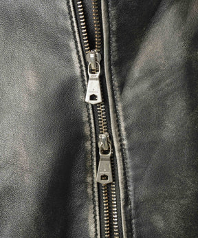 【26AW PRE-ORDER】Sheep Leather Prime-Over Double Rider Jacket