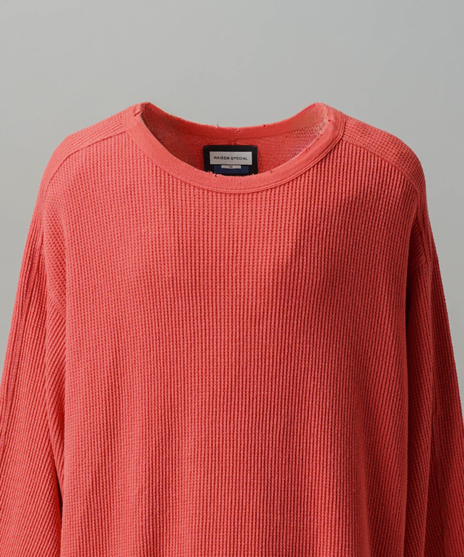 【26AW PRE-ORDER】Destructive Damage Prime-Over Long Sleeve Waffle T-Shirt