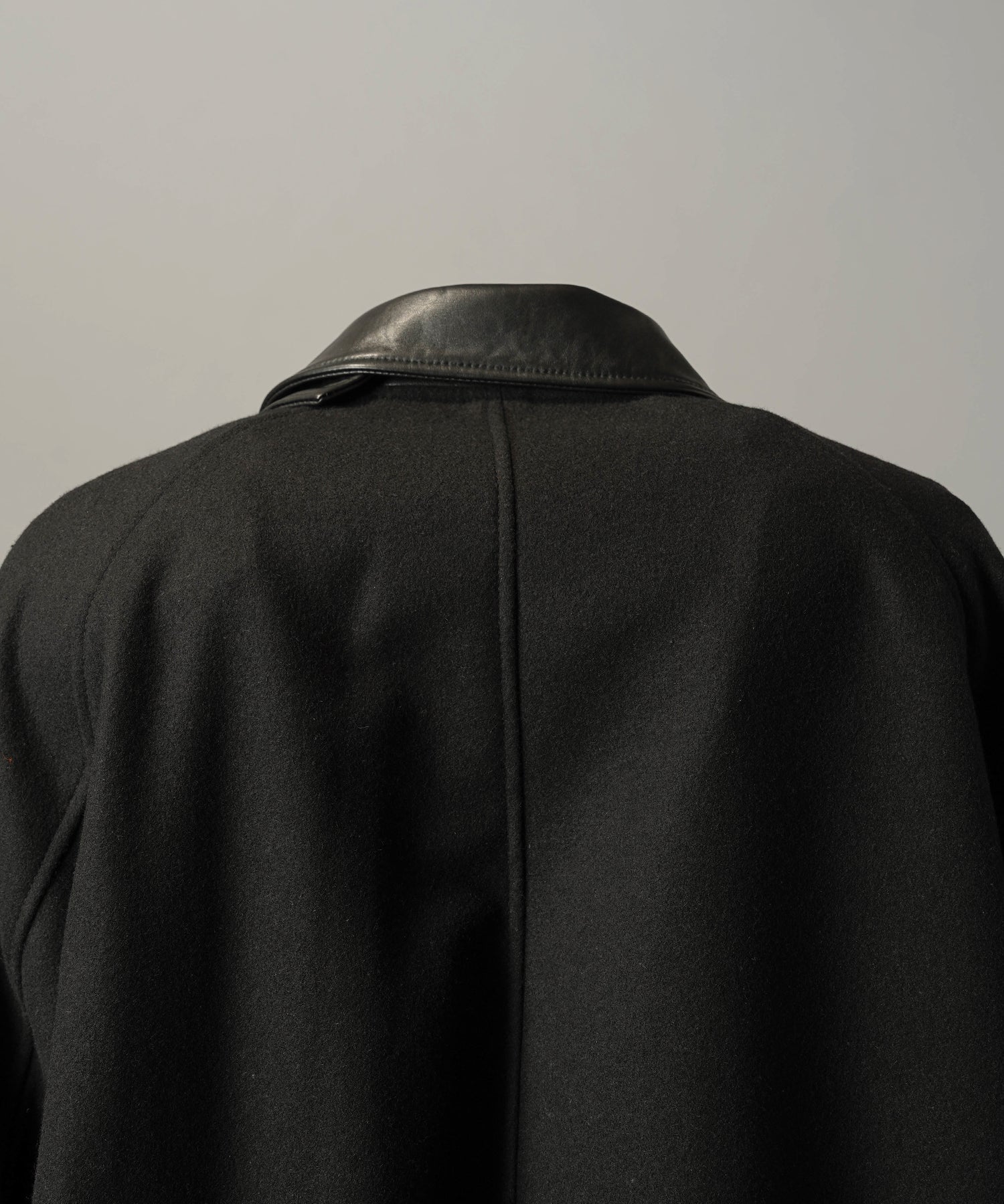 【26AW PRE-ORDER】シープレザーメルトンコンビプライムオーバーハーフコート