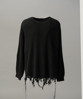 【26AW PRE-ORDER】Destructive Damage Prime-Over Long Sleeve Waffle T-Shirt