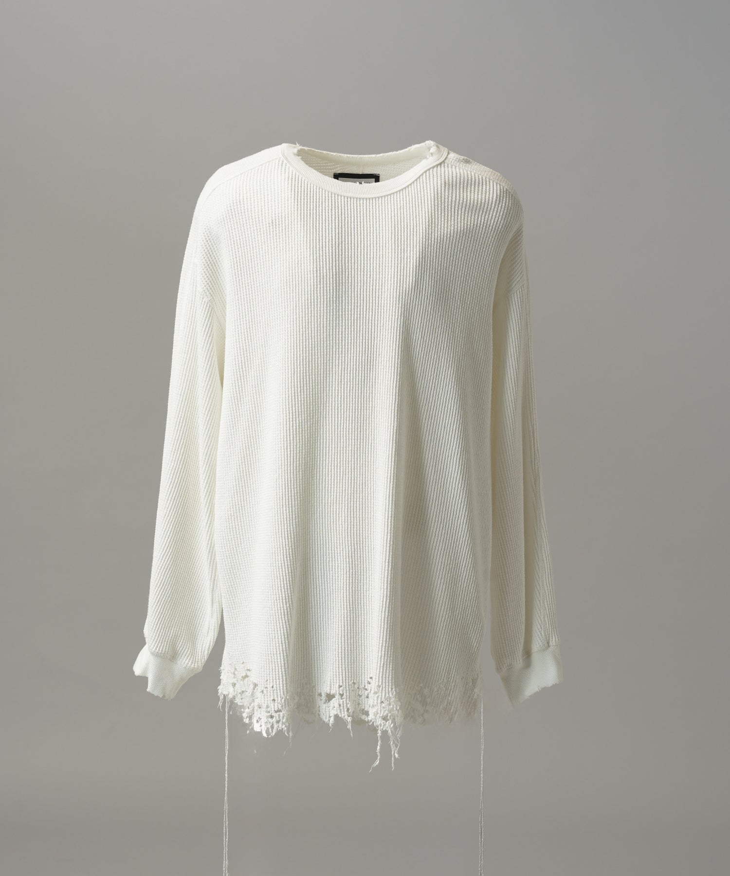 【26AW PRE-ORDER】Destructive Damage Prime-Over Long Sleeve Waffle T-Shirt