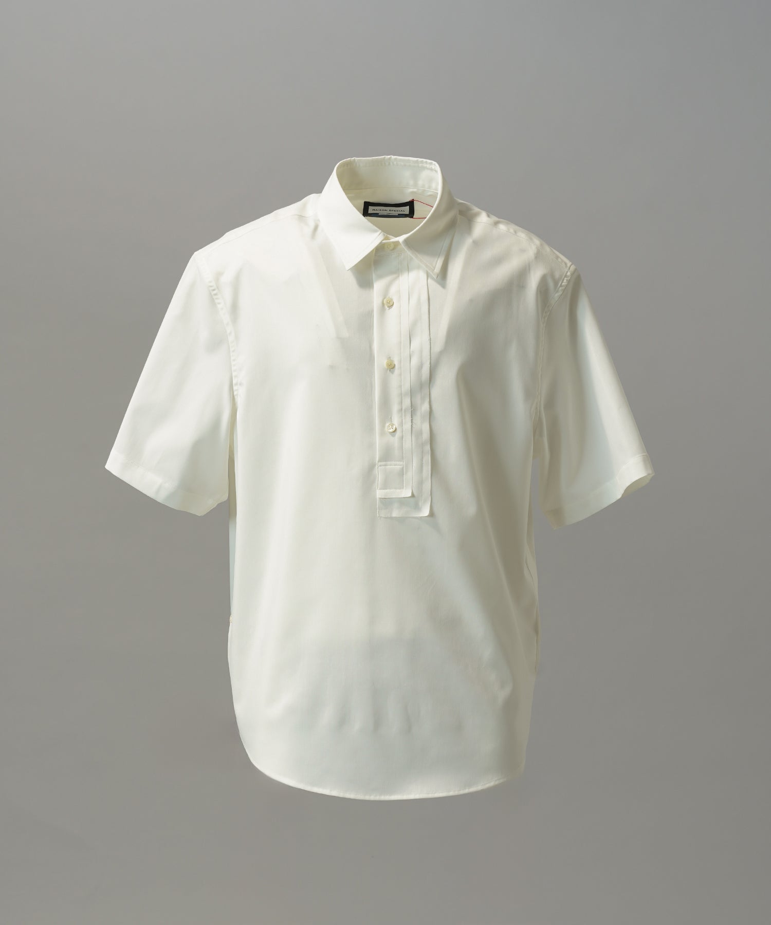 【26SS PRE-ORDER】Asymmetric Front Prime-Over Short-sleeve Pullover Shirt