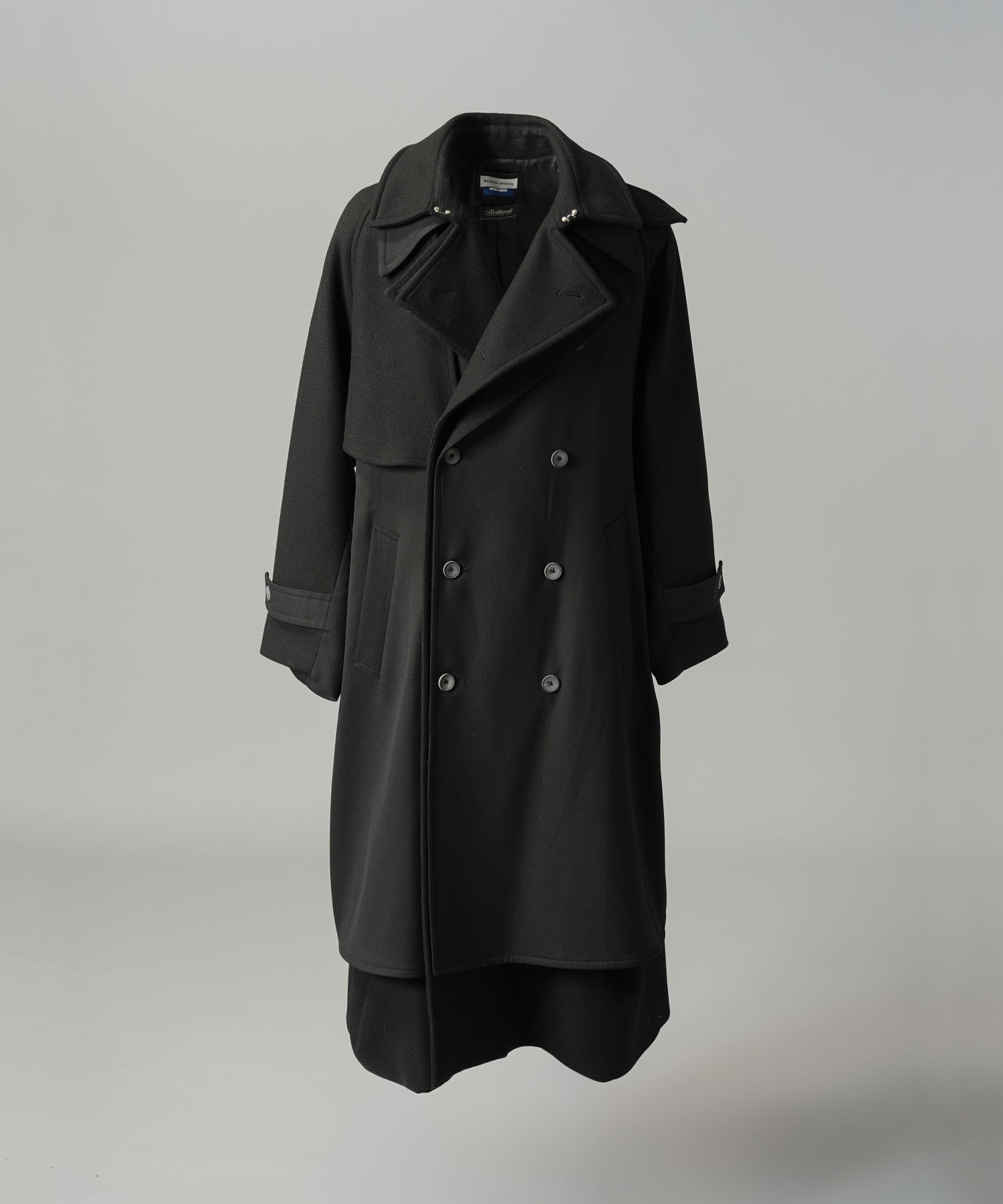[26AW PRE-ORDER] Sheep leather melton combination prime over half coat