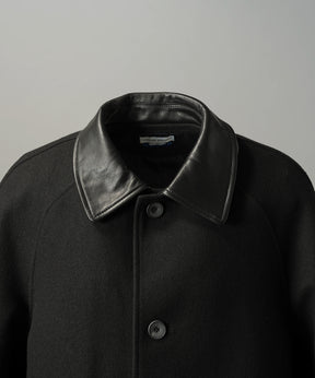 【26AW PRE-ORDER】シープレザーメルトンコンビプライムオーバーハーフコート