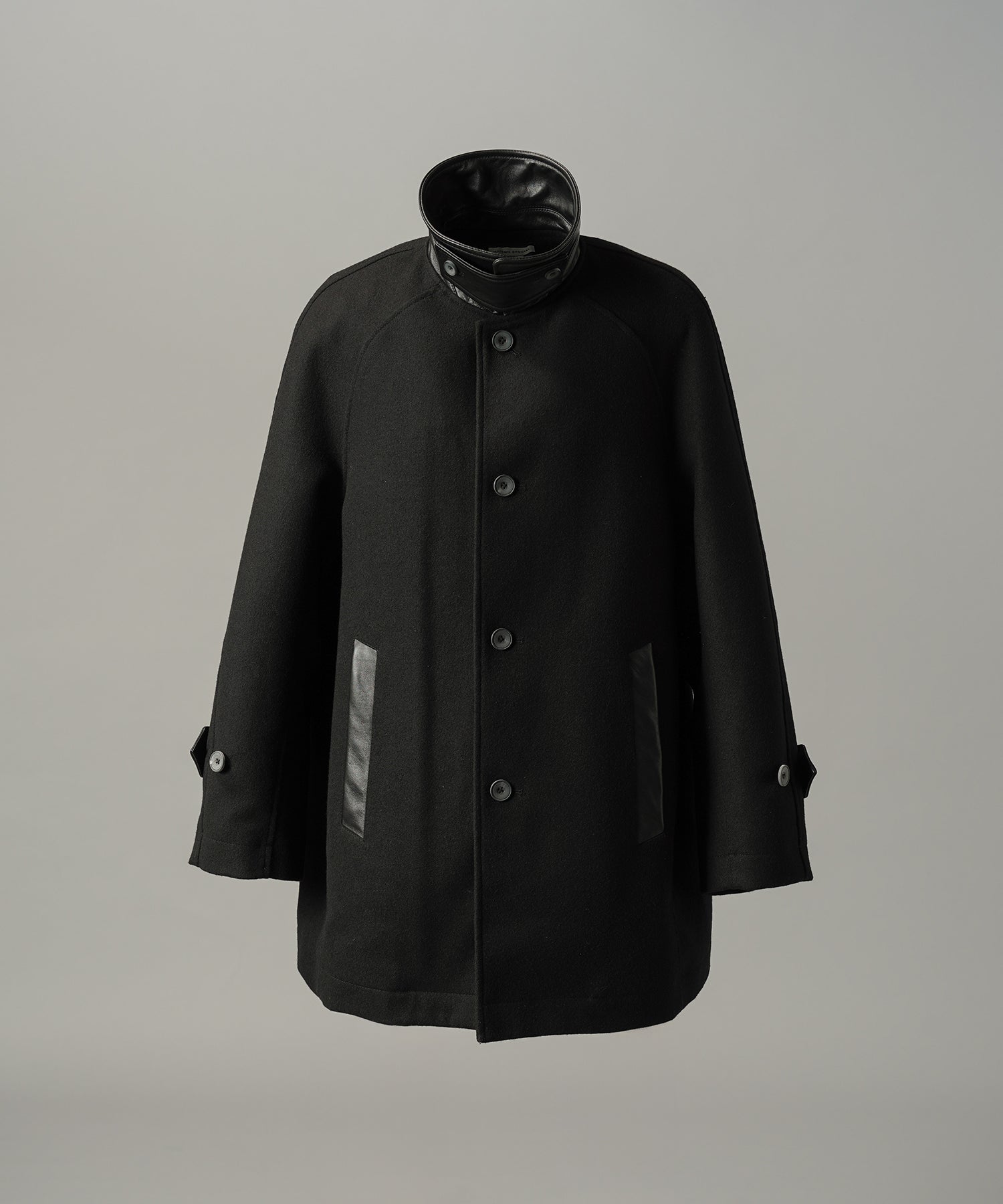 【26AW PRE-ORDER】シープレザーメルトンコンビプライムオーバーハーフコート