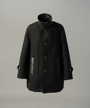 【26AW PRE-ORDER】シープレザーメルトンコンビプライムオーバーハーフコート