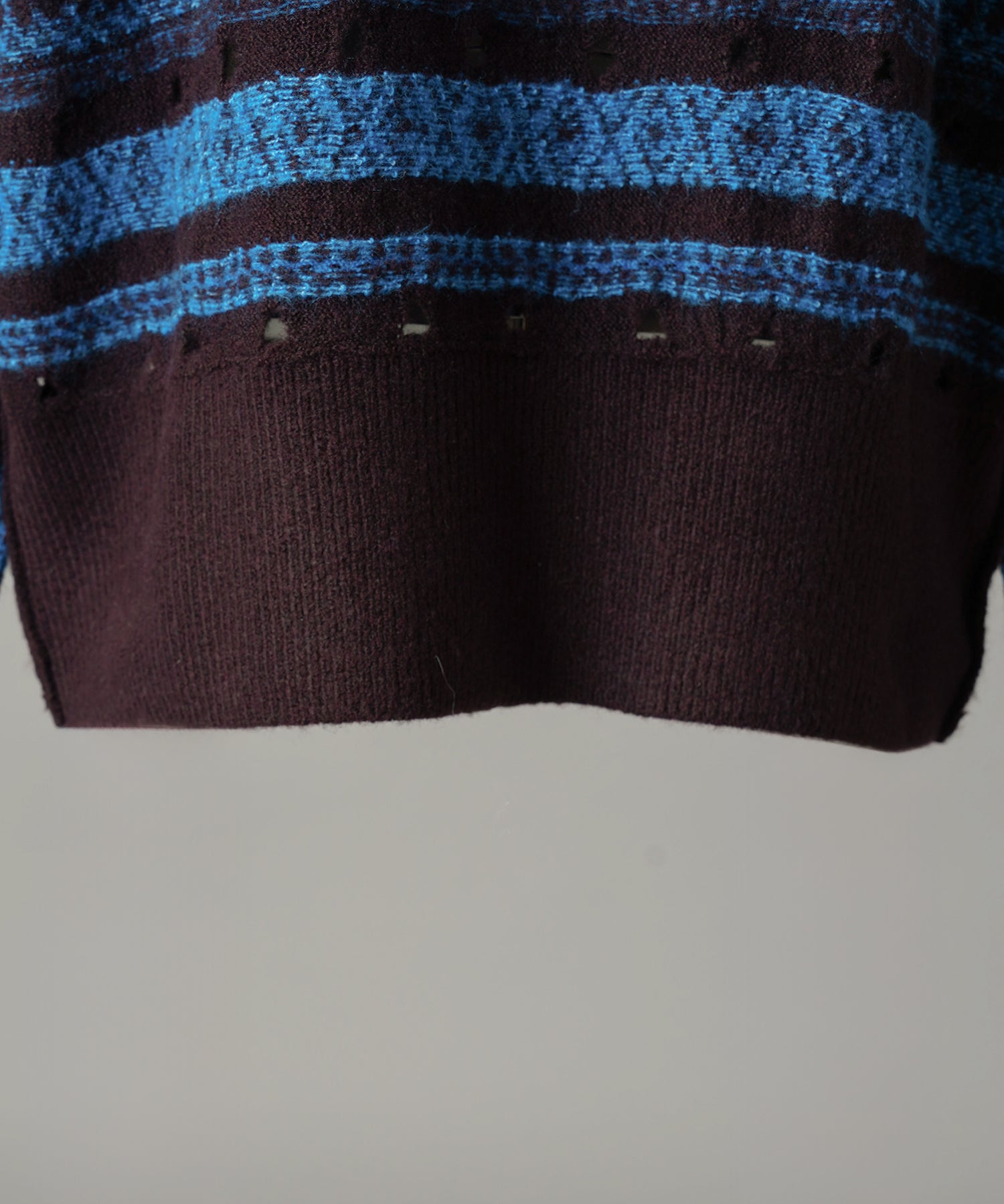 【26AW PRE-ORDER】Fair Isle Border Prime-Over Crew Neck Sweater