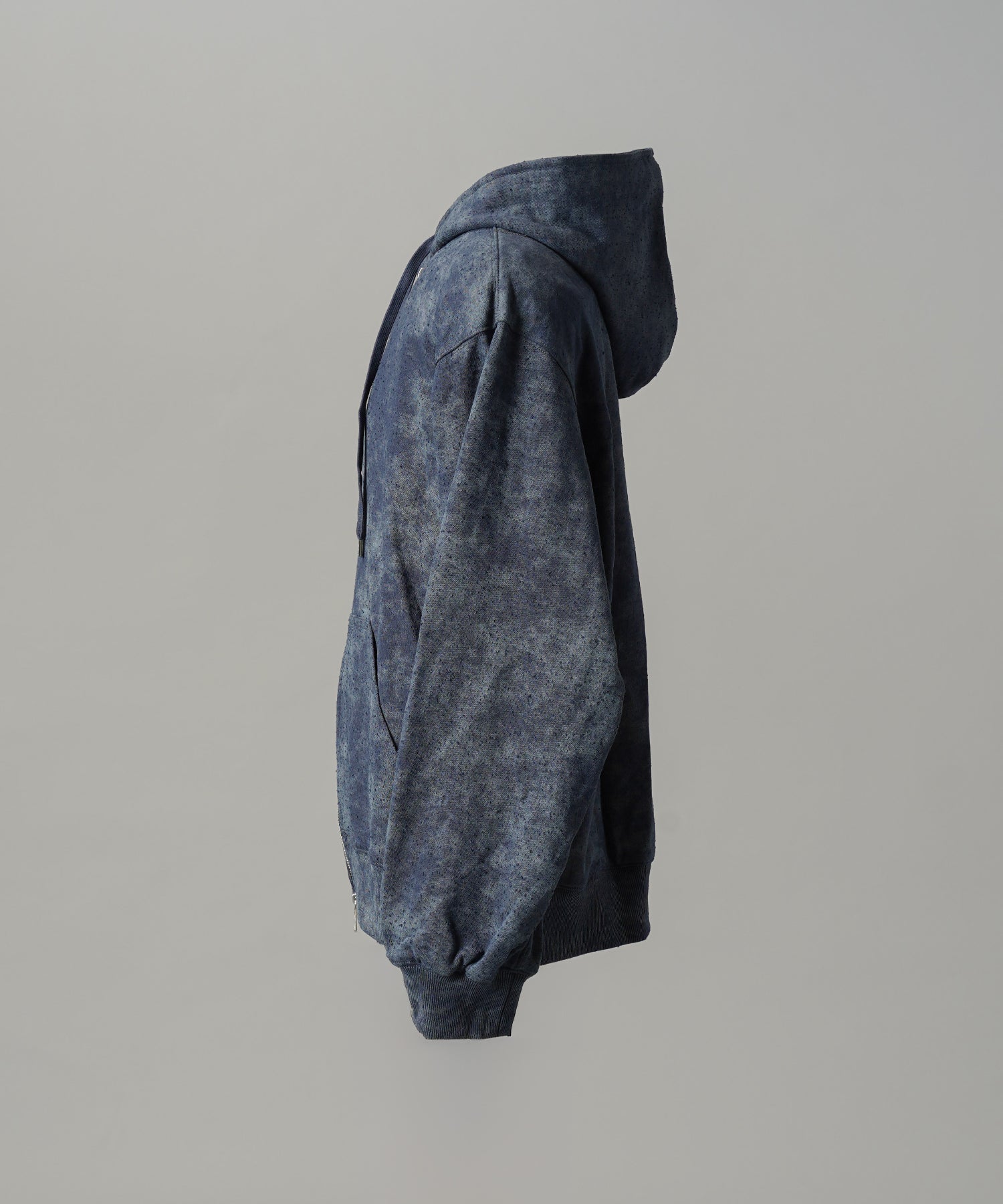 【26AW PRE-ORDER】Distressed Effect Prime-Over ZIP Hoodie