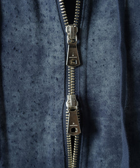 【26AW PRE-ORDER】Distressed Effect Prime-Over ZIP Hoodie